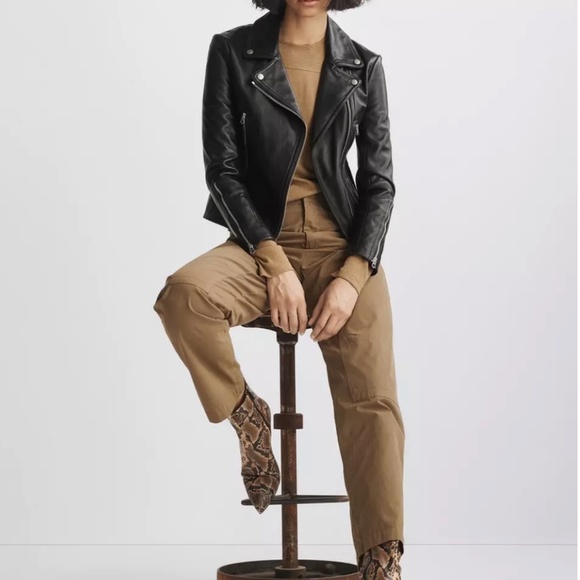 rag & bone Motorcycle Leather Jacket - Picture 12 of 17